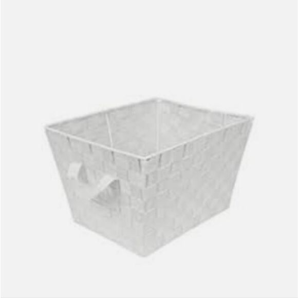 Simplify Woven Basket w/Handles- White - Picture 4 of 8